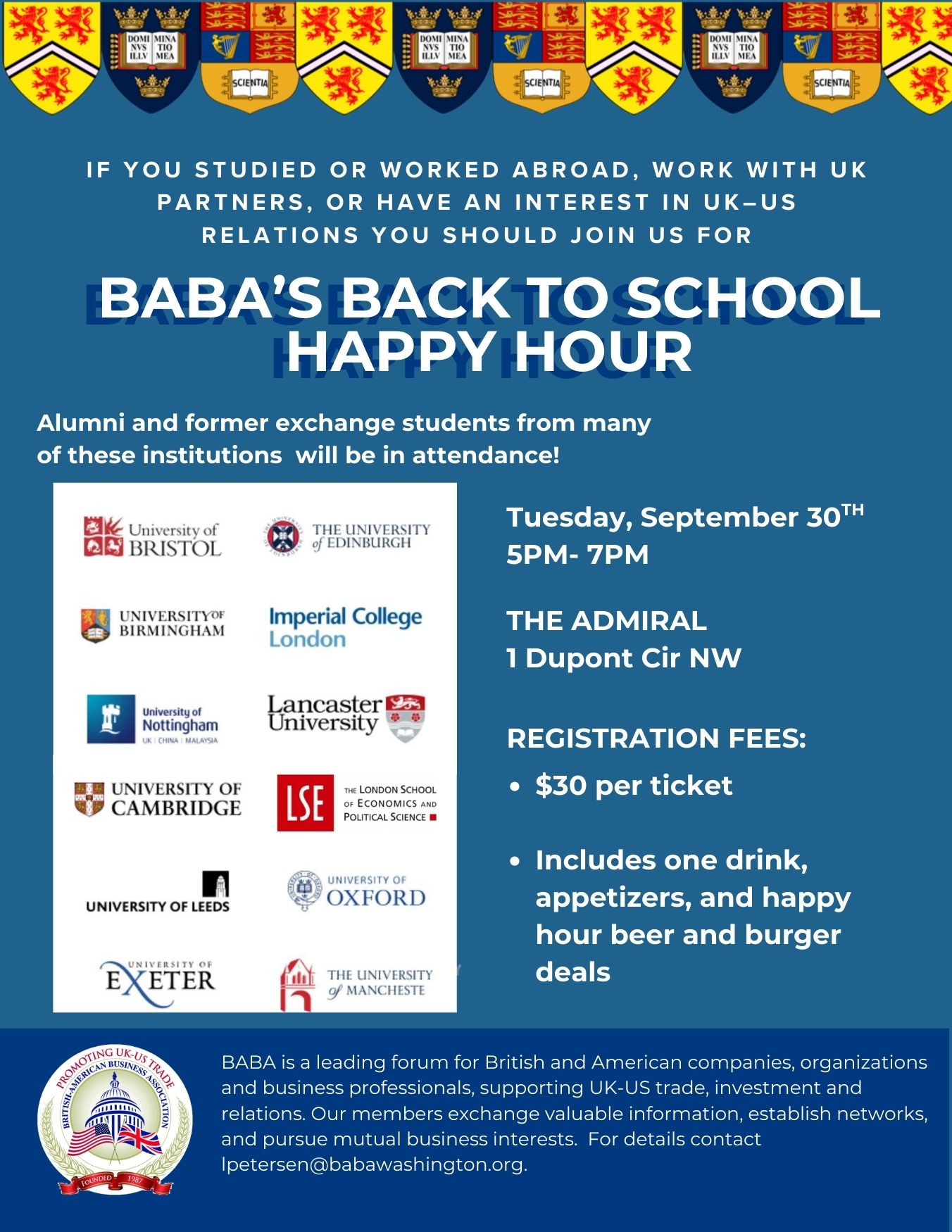 BABA's Back to School Happy Hour